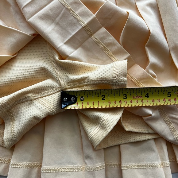 Athleta Girl Skort Girls XL Yellow Pleat Perfect Short Cheer Golf Tennis Dance - Picture 6 of 6